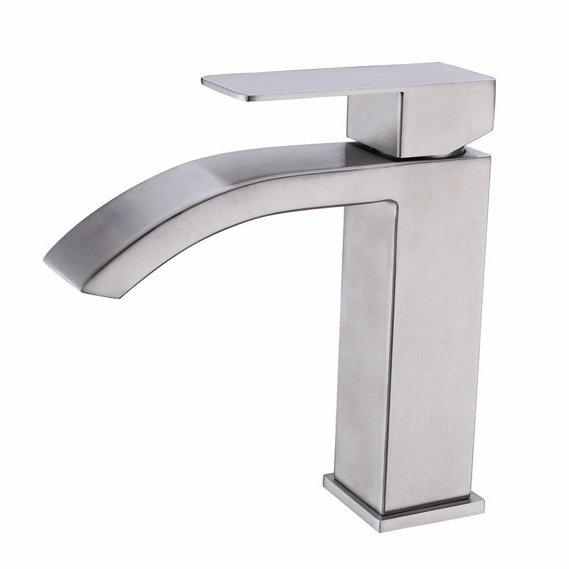 Single Handle Waterfall Bathroom Vanity Sink Faucet