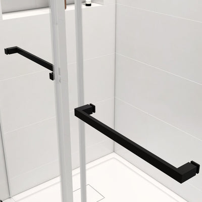 22-3/4-in W x 76-in H Frameless Sliding Soft Close Standard Shower Door (Tempered Glass)