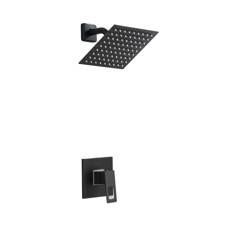 Matte Black-Spray Built-In Shower System