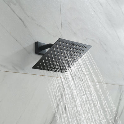 Matte Black-Spray Built-In Shower System