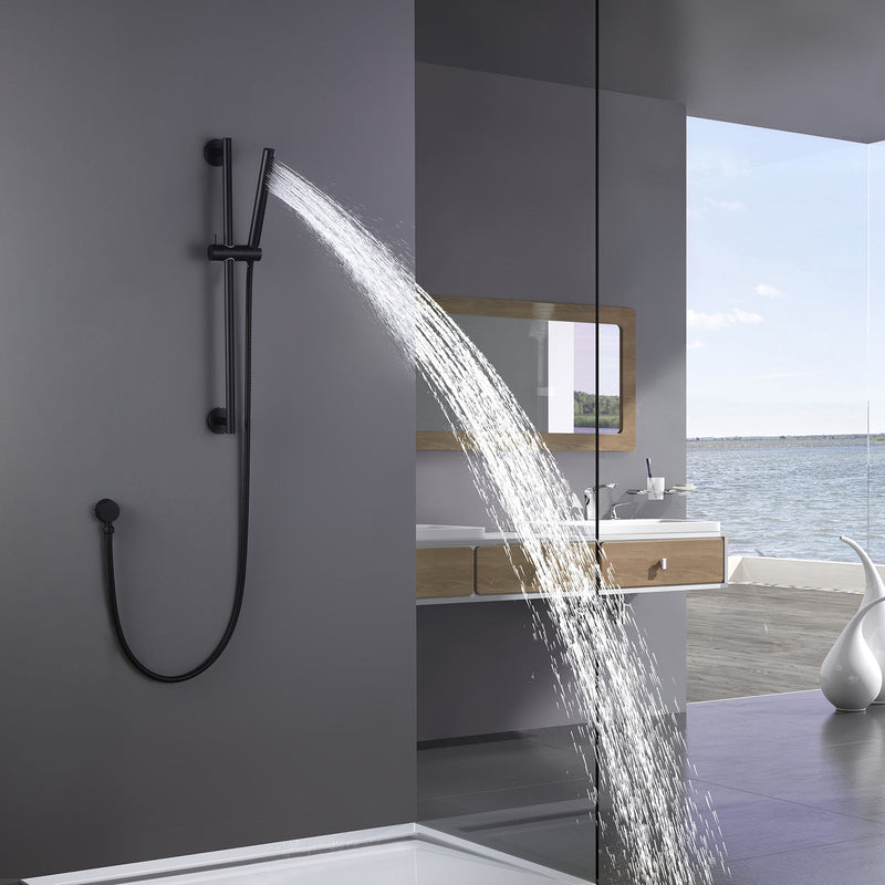 Brass Slide Bar Shower Head With 59 Inch Shower Hose