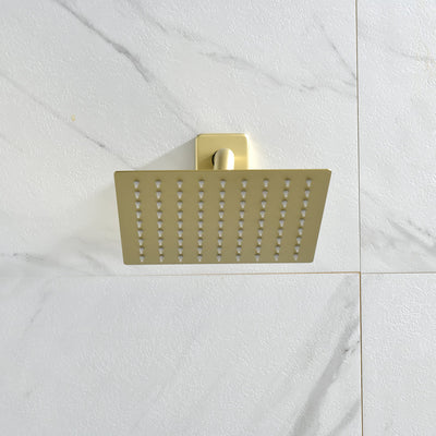 Golden Brushed-Spray Built-In Shower System