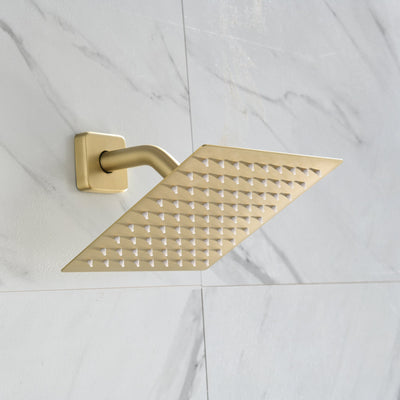 Golden Brushed-Spray Built-In Shower System