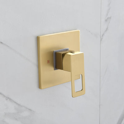 Golden Brushed-Spray Built-In Shower System