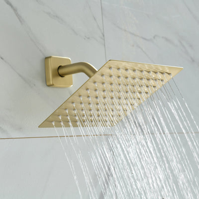 Golden Brushed-Spray Built-In Shower System