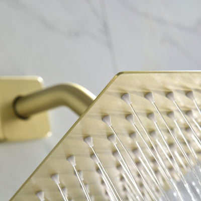 Golden Brushed-Spray Built-In Shower System