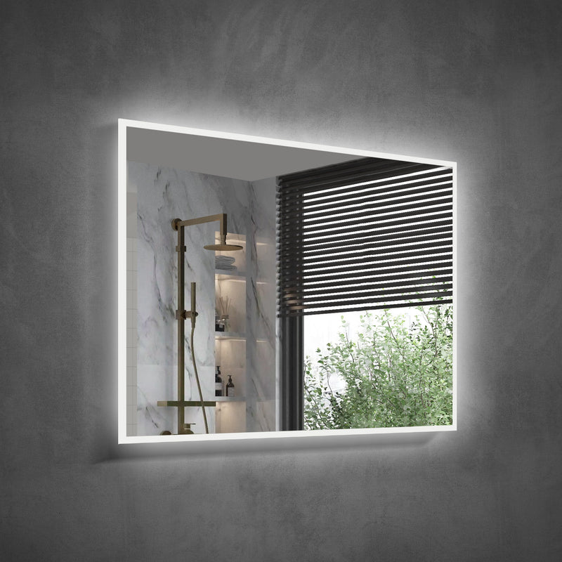 48 in. W x 36 in. H Rectangular Frameless Anti-Fog LED Light Dimmable Wall Mount Premium Bathroom Vanity Mirror