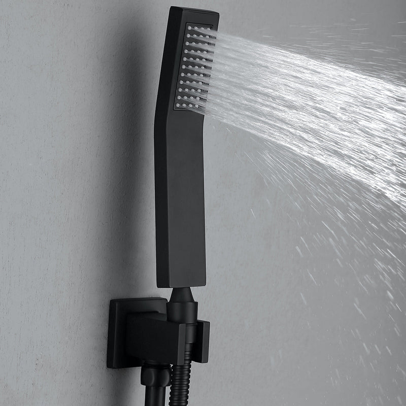 Wall Mounted Rain Shower System With Handheld Shower Head