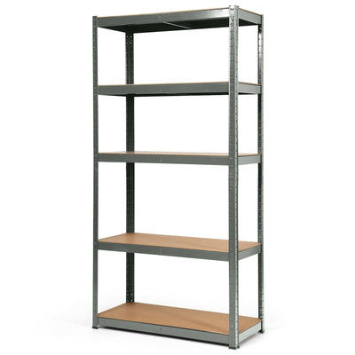 5-tier Metal Adjustable Industrial Shelves Rectangular Storage Rack