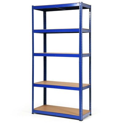 5-tier Metal Adjustable Industrial Shelves Rectangular Storage Rack