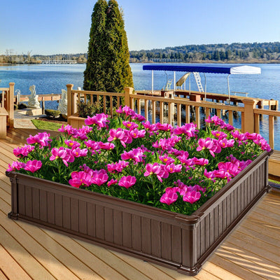 48'' Raised Garden Bed Planter for Flower Vegetables Patio