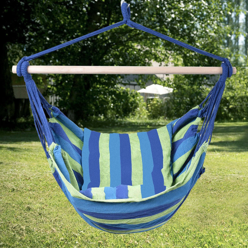 Outdoor Porch Yard Deluxe Hammock Rope Chair