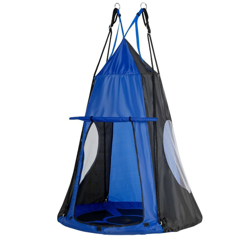 2-in-1 40 Inches Kids Hanging Chair Detachable Swing Tent Set