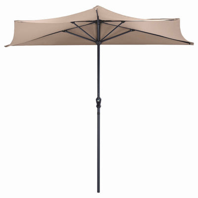 9Ft Patio Bistro Half Round Umbrella