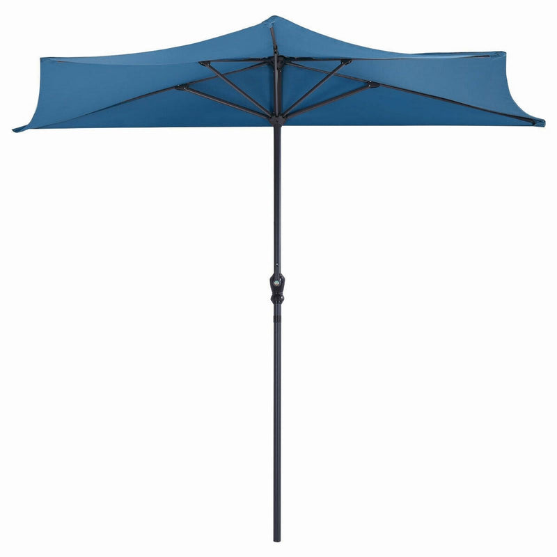 9Ft Patio Bistro Half Round Umbrella