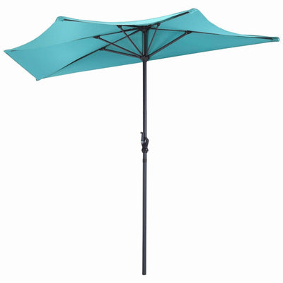 9Ft Patio Bistro Half Round Umbrella