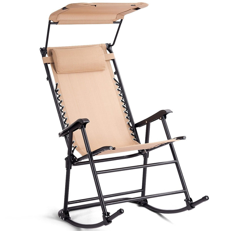 Zero Gravity Folding Rocking Chair Rocker Porch