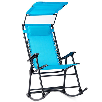 Zero Gravity Folding Rocking Chair Rocker Porch