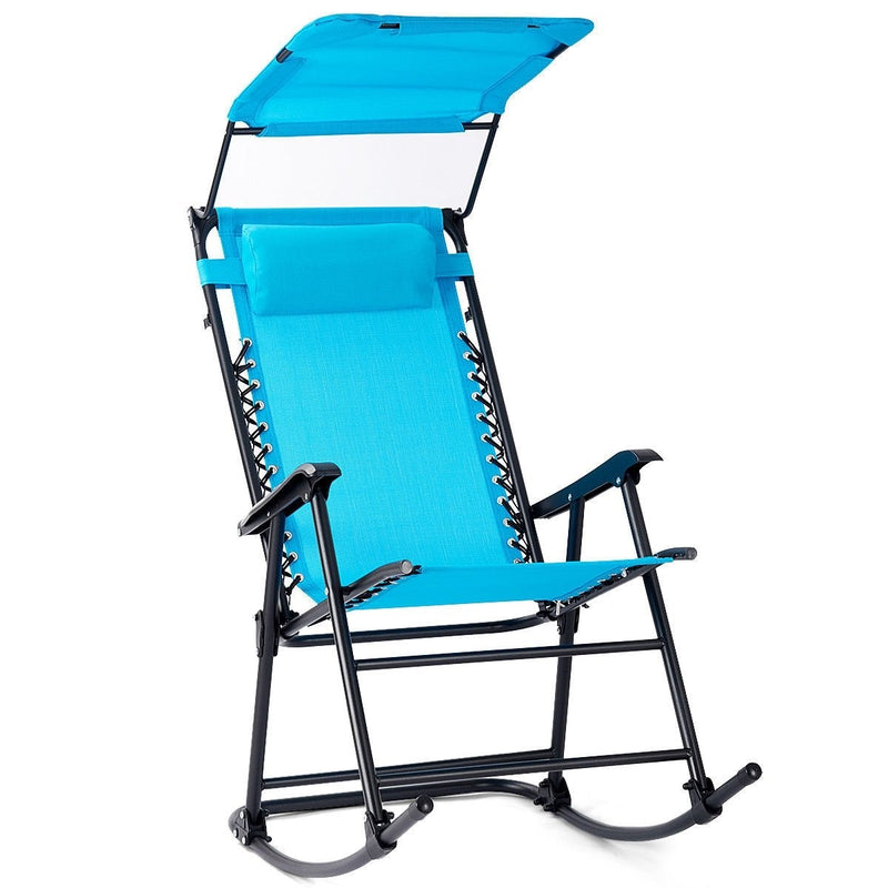 Zero Gravity Folding Rocking Chair Rocker Porch