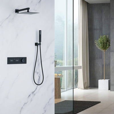 Wall Mounted Dual Function Shower System With Embedded-Box