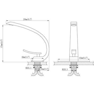 Attractive Single Handle Single Hole Bathroom Faucet with Deckplate Included and Spot Resistant in Brushed Nickel