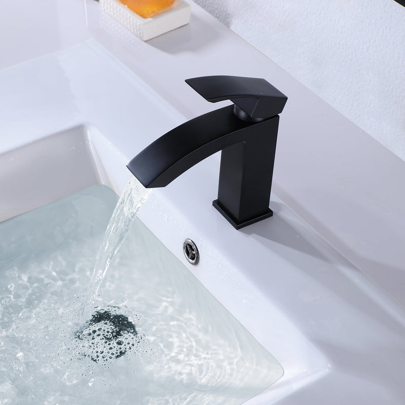 Single Handle Deck Mounted Bathroom Sink Faucet