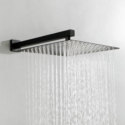 Square Stainless Steel Silicone Nozzles Shower Head