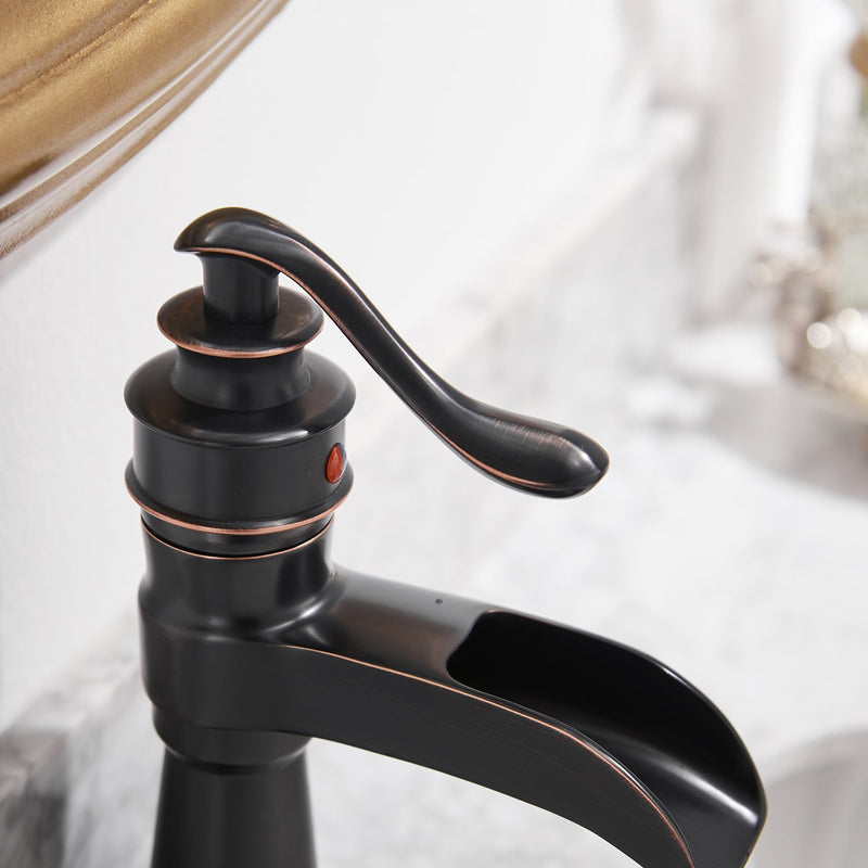 Slim Low Spout Single Handle Single Hole Bathroom Faucet