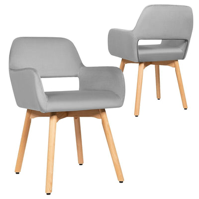 Set of 2 Modern Accent Armchairs