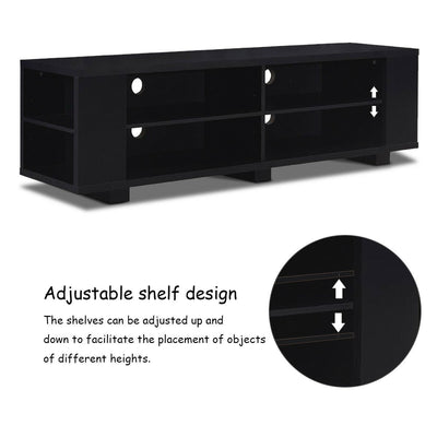 TV Stand with Height Adjustable Shelf