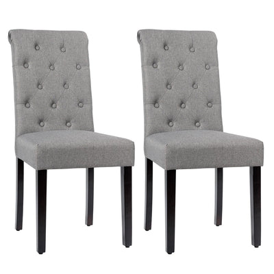 Set of 2 Tufted Dining Chair