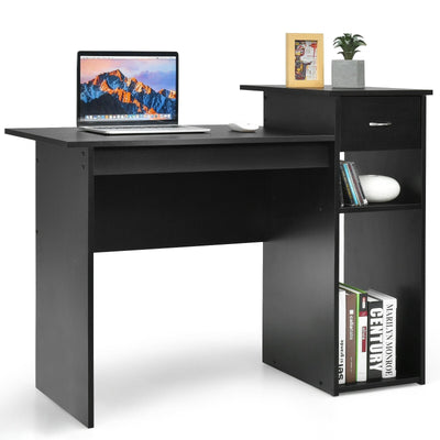 Computer Desk PC Laptop Table with Drawer and Shelf