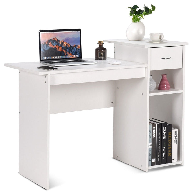 Computer Desk PC Laptop Table with Drawer and Shelf