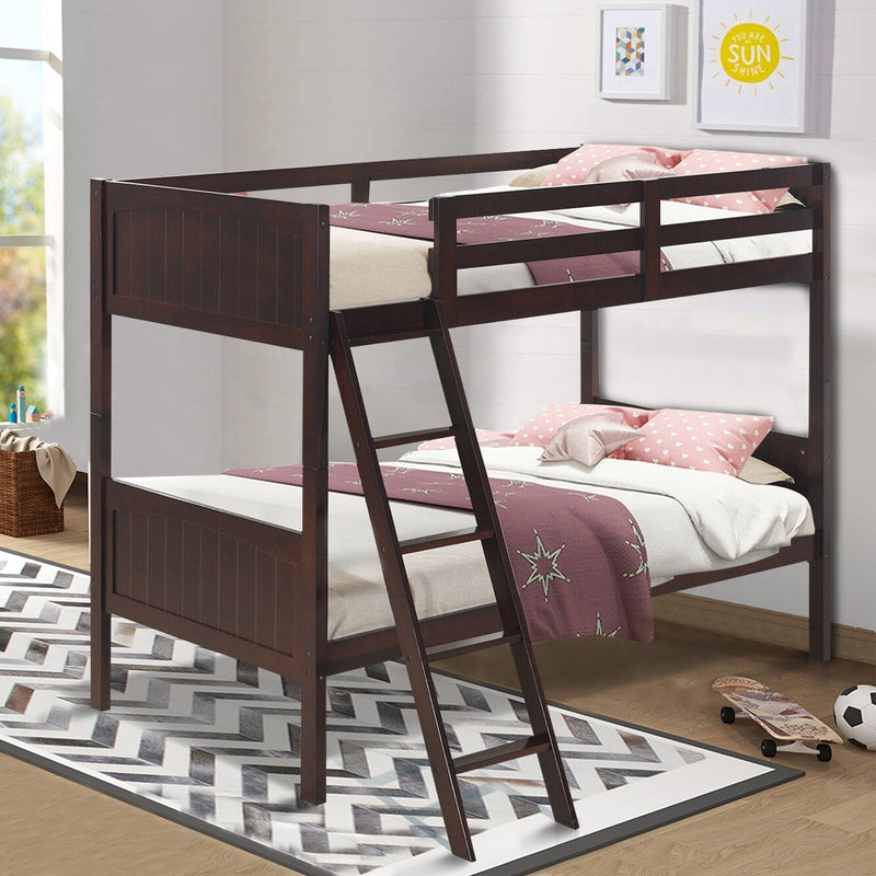 Wooden Bunk Beds Convertable 2 Individual Beds