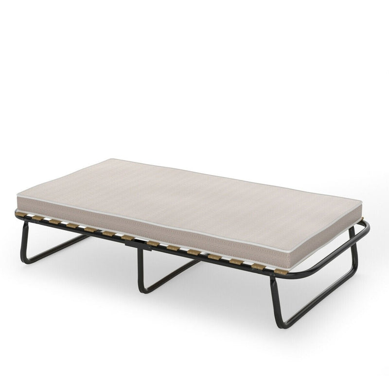 Folding Bed with Memory Foam Mattress Metal Guest Sleeper