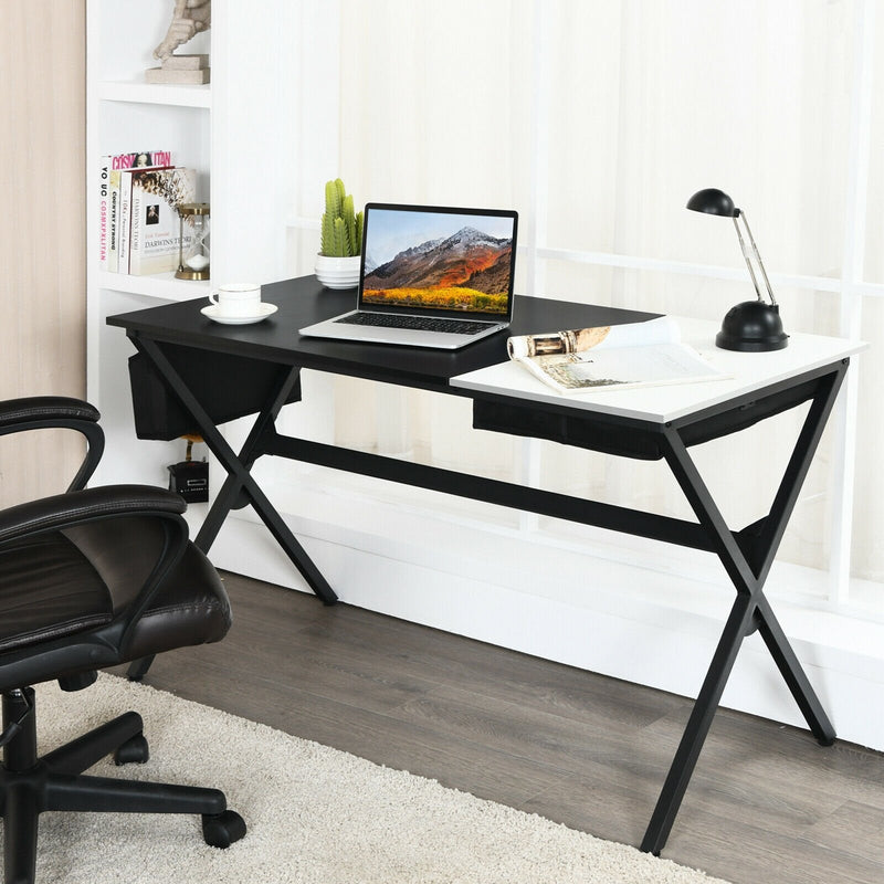 Writing Study Computer Desk with Drawer and Storage Bag