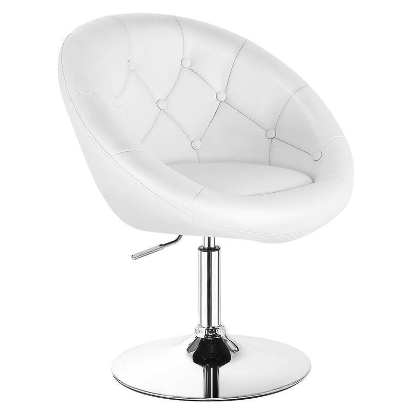 Adjustable Modern Swivel Round Tufted Chair