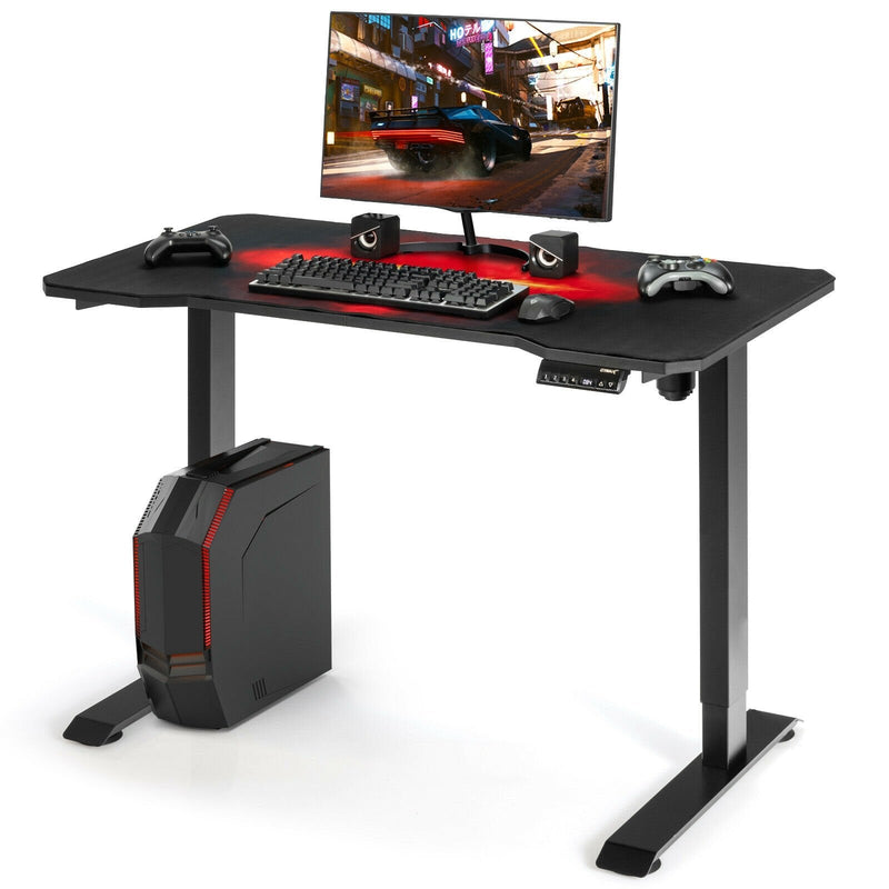 Electric Standing Gaming Desk with Height Adjustable Splice Board