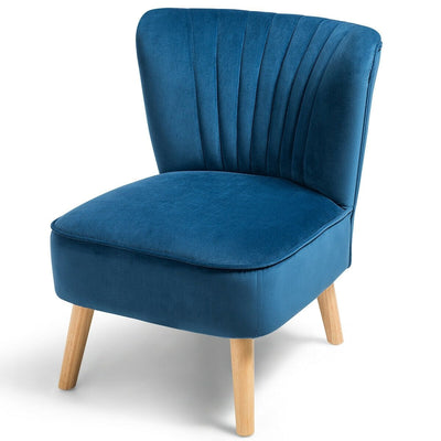 Armless Modern Velvet Leisure Chair