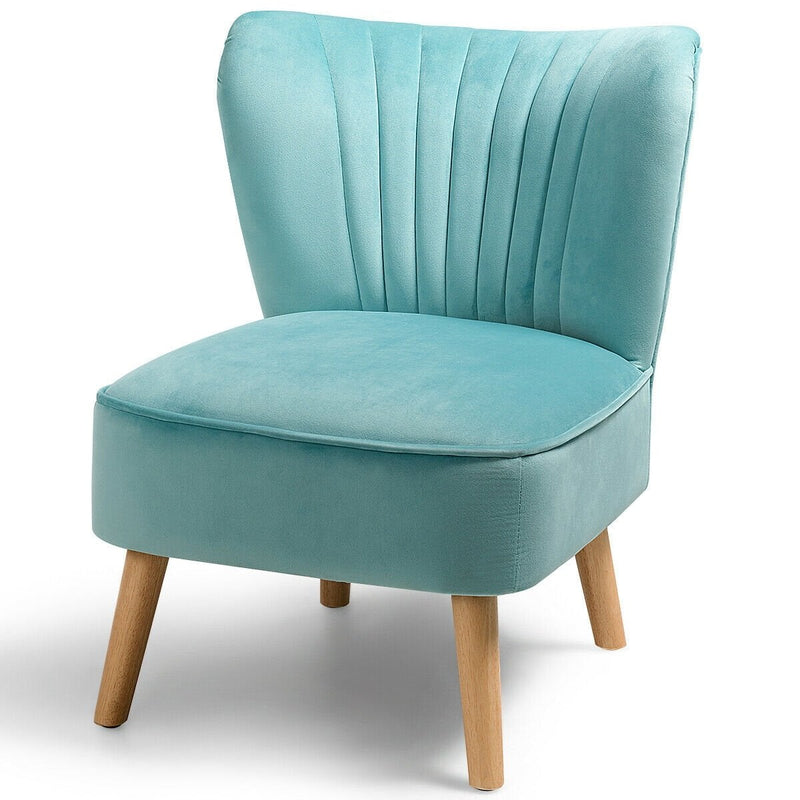 Armless Modern Velvet Leisure Chair