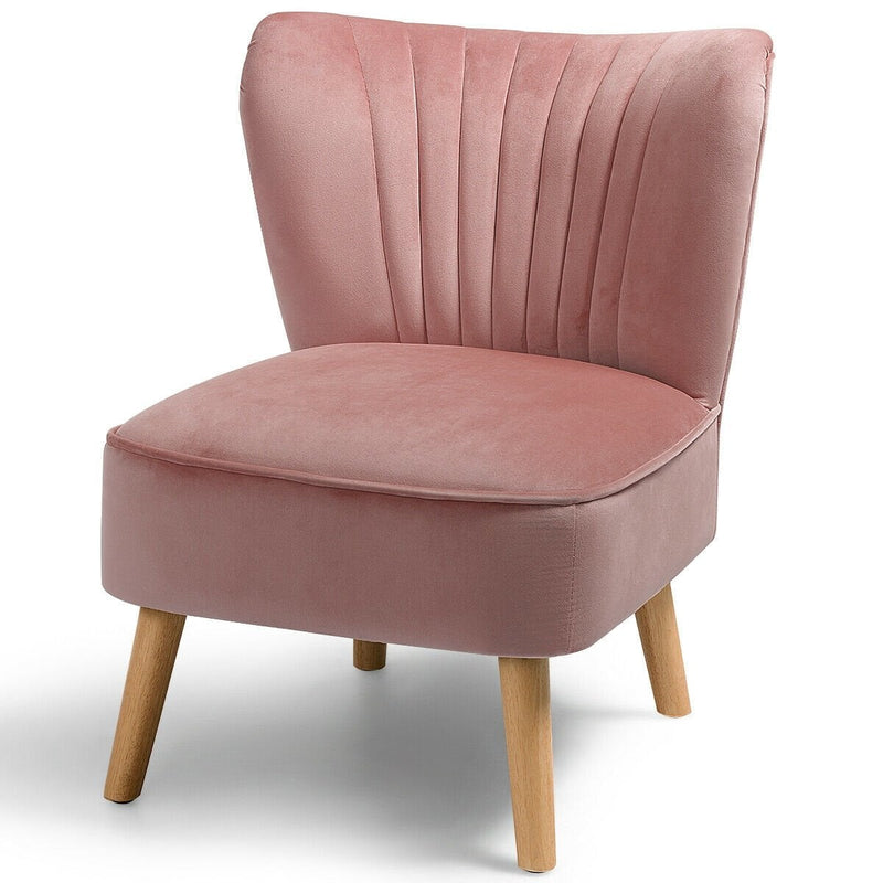 Armless Modern Velvet Leisure Chair