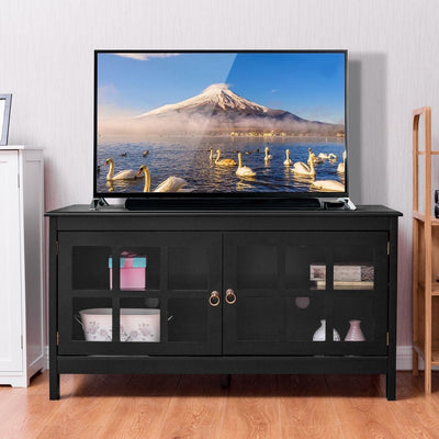 50" TV Stand with 4 Shelves and 2 Tempered Glass Doors