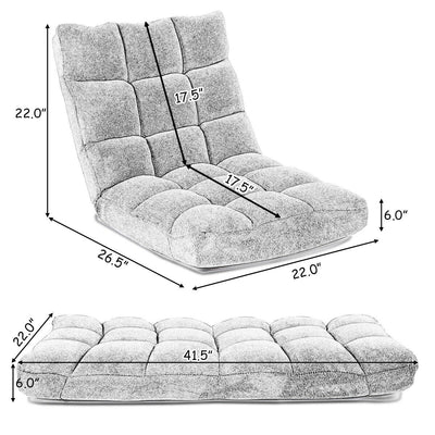 Adjustable 14-position Cushioned Floor Chair