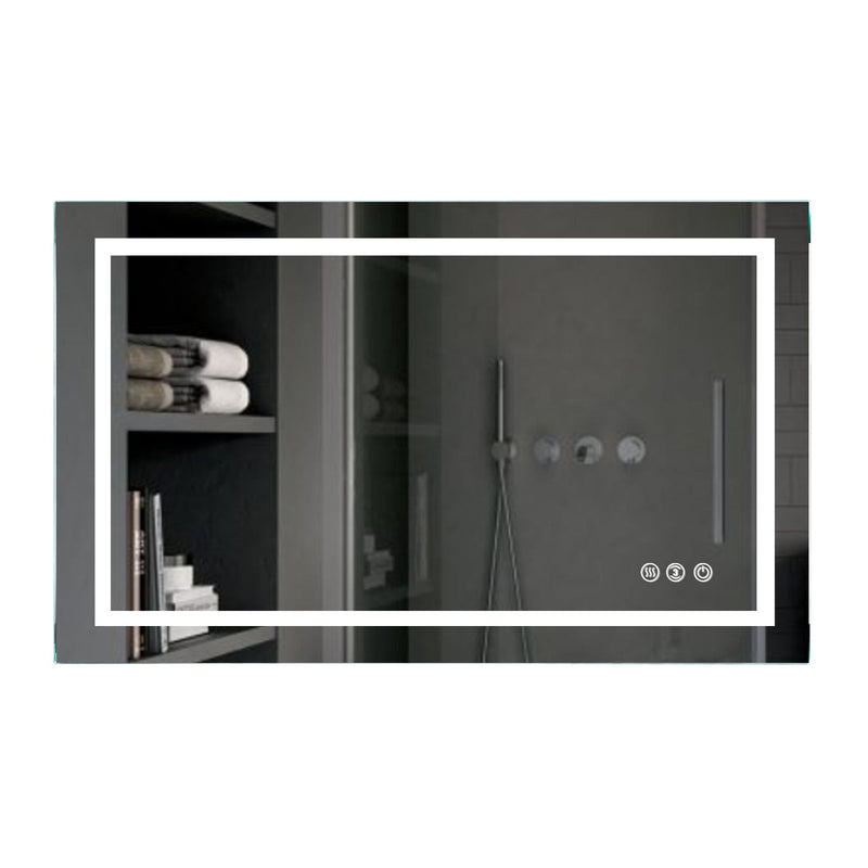 36-in W x 24-in H x 1.5-in D LED Bathroom Mirror