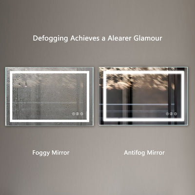 36-in W x 24-in H x 1.5-in D LED Bathroom Mirror