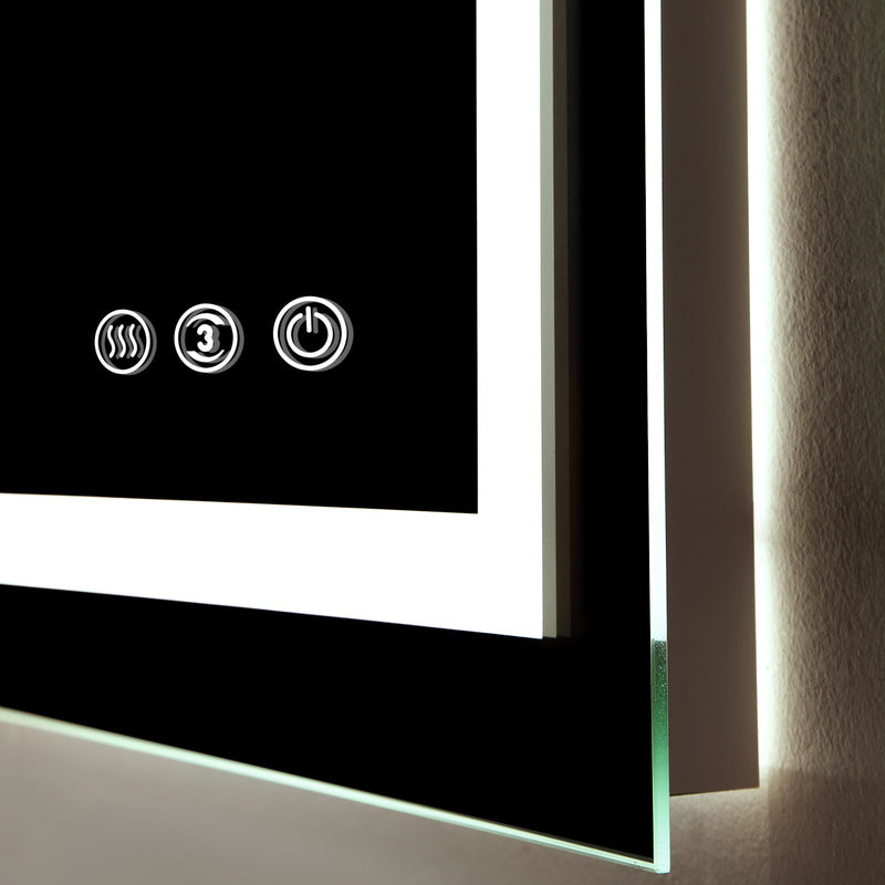 36-in W x 24-in H x 1.5-in D LED Bathroom Mirror