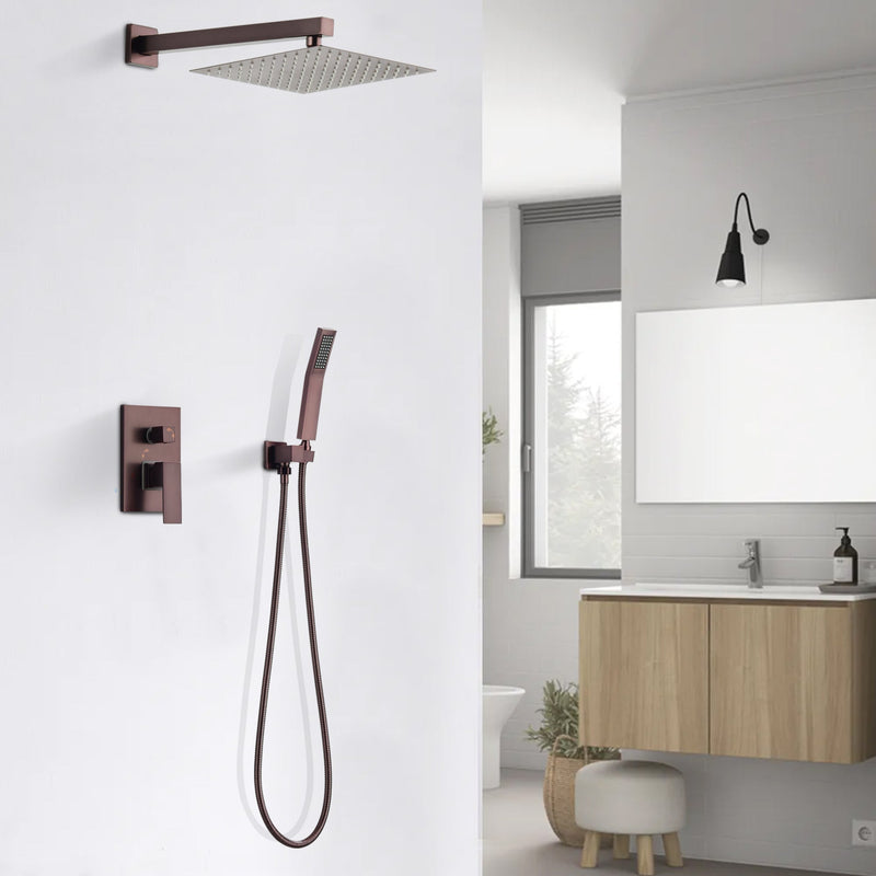 Oil Rubbed Bronze Spray Showerhead Ceiling Mounted Shower System