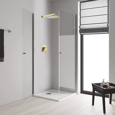 Concealed Valve Golden Brushed Built-In Shower System