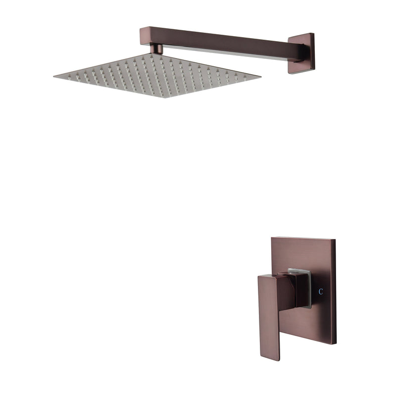 Concealed Valve Oil Rubbed Bronze Built-In Shower System