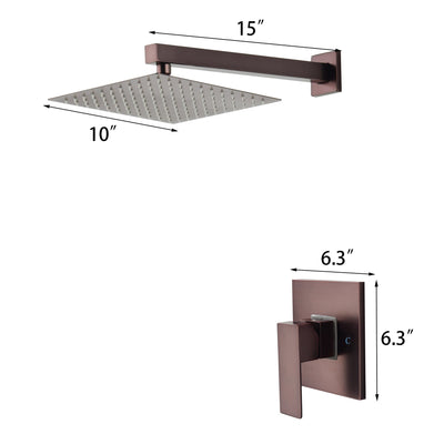 Concealed Valve Oil Rubbed Bronze Built-In Shower System